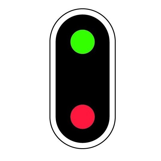 C-RV-02-C-RV-02 Wired Target with 2 Lights, Made of Metal and Resin