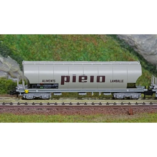 HN6511-Arnold HN6511 Set of 2 bogie hopper wagons, Uagpps type, flat and rounded sides, SNCF, Piéto Lamballe, N scale
