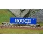 HN6531-Arnold HN6531 Wagon porte conteneur 60', chargé conteneur Rouch 45', échelle N