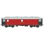 Ree Modeles VB247 OCEM 16m Mobile Postal Van, Dark Red PAmyi, Light... VB-247-Ree Modeles VB247 OCEM 16m Mobile Postal Van, Dark Red PAmyi, Light Grey Roof, SNCF