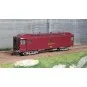 VB-250-Ree Modeles VB250 Voiture postale ambulant OCEM 16m, PAZ brun PTT, châssis gris, SNCF