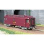 VB-251-Ree Modeles VB251 Voiture postale ambulant OCEM 16m, PAZ brun PTT, châssis gris, SNCF