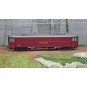 VB-252-Ree Modeles VB252 OCEM 16m Light Postal Car, PEZ brown PTT, grey roof, black chassis, SNCF