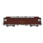 Ree Modeles VB254 OCEM 16m Light Postal Car, PTT brown PEZ body, gr... VB-254-Ree Modeles VB254 OCEM 16m Light Postal Car, PTT brown PEZ body, grey chassis, SNCF