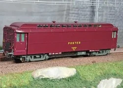 Ree Modeles VB254 OCEM 16m Light Postal Car, PTT brown PEZ body, gr...