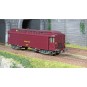 VB-254-Ree Modeles VB254 OCEM 16m Light Postal Car, PTT brown PEZ body, grey chassis, SNCF