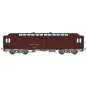 Ree Modeles VB255 Pantin Lighter Postal Car, PEZ brown PTT, grey ch... VB-255-Ree Modeles VB255 Pantin Lighter Postal Car, PEZ brown PTT, grey chassis, SNCF