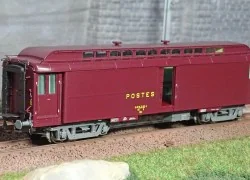 Ree Modeles VB255 Pantin Lighter Postal Car, PEZ brown PTT, grey ch...