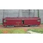 VB-255-Ree Modeles VB255 Voiture postale Allège Pantin, PEZ brun PTT, châssis gris, SNCF