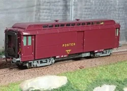 Ree Modeles VB256 Pantin Lighter Postal Car, PEZ brown PTT, grey ch...