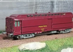 Ree Modeles VB257 Pantin Lighter Postal Van, PEZ brown PTT, grey ch...