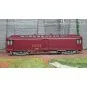 VB-257-Ree Modeles VB257 Voiture postale Allège Pantin, PEZ brun PTT, châssis gris, sans soufflet, SNCF