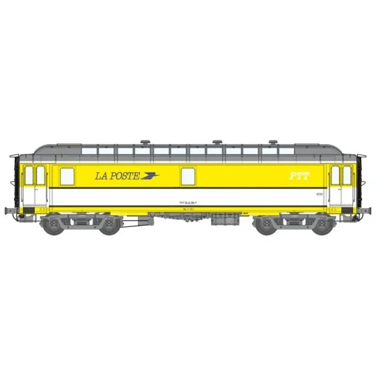 VB-263-Ree Modeles VB263 Voiture postale Ambulant OCEM 16m, Jaune et Blanc protection caoutchouc, NORD