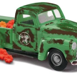 Busch 48240 Green Chevrolet Pickup Truck with Pumpkins - Busch véhi...