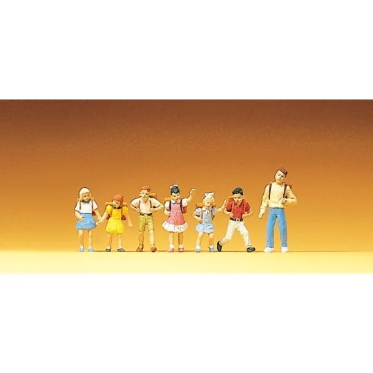 Preiser_10181-Preiser 10181 Personnages, Ecoliers