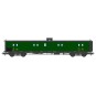 VB-357-Ree Modeles VB357 Bogie van, green 306, lookout post, black roof and ends, PLM