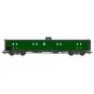 VB-357-Ree Modeles VB357 Fourgon à bogies, vert 306, vigie, toit et bouts noirs, PLM