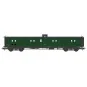 VB-358-Ree Modeles VB358 Fourgon à bogies, ex-PLM, vert 306, vigie, toit et bouts noirs, SNCF