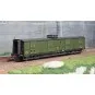 Ree Modeles VB358 Bogie van, ex-PLM, green 306, lookout post, black... VB-358-Ree Modeles VB358 Bogie van, ex-PLM, green 306, lookout post, black roof and ends, SNCF