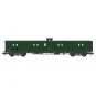 VB-359-Ree Modeles VB359 Fourgon à bogies, ex-PLM, vert 306, vigie, toit et bouts noirs, petits marchepieds, SNCF