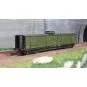 VB-359-Ree Modeles VB359 Fourgon à bogies, ex-PLM, vert 306, vigie, toit et bouts noirs, petits marchepieds, SNCF