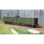 VB-359-Ree Modeles VB359 Bogie van, ex-PLM, green 306, lookout post, black roof and ends, small steps, SNCF
