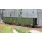 VB-360-Ree Modeles VB360 Fourgon à bogies, ex-PLM, vert 306, toit et bouts noirs, petits marchepieds, SNCF