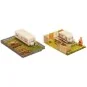Faller_180495-Deux jardin d'ouvrier avec caravane - Faller 180495
