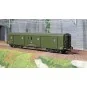 VB-363-Ree Modeles VB363 Fourgon à bogies, ex-PLM, métallisé, vert 306, SNCF, feux fonctionnels