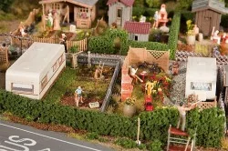 Faller 180495 Deux jardin d'ouvrier avec caravane Faller Faller_180495 - 1