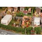Faller_180495-Faller 180495 Two allotment gardens with caravan