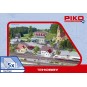 Piko_61925-Piko 61925 Model Kit, 5-Piece "Village" Building Set