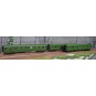 Lsm_40320-LS Models 40320 Set of 3 Nord Express coaches A7/B9/C5D, green livery, black chassis, Nord lettering, ep. II