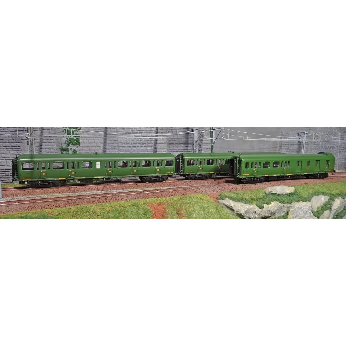 LS Models 40321 Set of 3 Nord Express coaches C11/C11/B4D, green li...