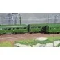 LS Models 40321 Set of 3 Nord Express coaches C11/C11/B4D, green li... Lsm_40321-LS Models 40321 Set of 3 Nord Express coaches C11/C11/B4D, green livery, black chassis, Nord lettering, ep. II