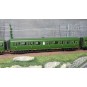 Lsm_40322-LS Models 40322 Set of 3 Nord Express coaches A3B4/B9/C11, green livery, black chassis, Nord lettering, ep. II