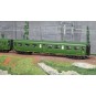 Lsm_40322-LS Models 40322 Set of 3 Nord Express coaches A3B4/B9/C11, green livery, black chassis, Nord lettering, ep. II