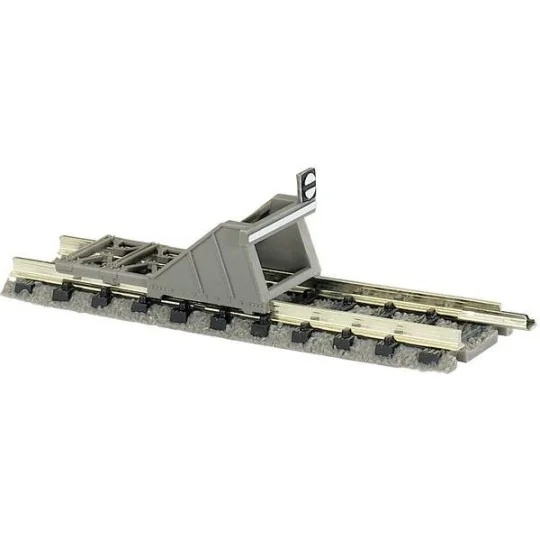 Fle_9116-Fleischmann 9116 Straight rail with buffer stop, length 57.5 mm