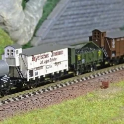 MiniTrix 15284 Set de 5 wagons marchandise "Pfalz" (Palatinat), K.Bay.Sts.B., échelle N Trix Trix_15284 - 1