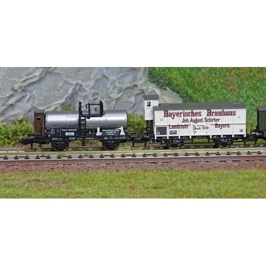 MiniTrix 15284 Set of 5 freight wagons "Pfalz" (Palatinate), K.Bay.... Trix_15284-MiniTrix 15284 Set of 5 freight wagons "Pfalz" (Palatinate), K.Bay.Sts.B. , scale N