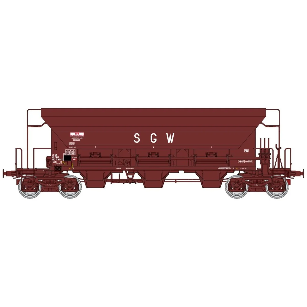 Ree models WB666 Hopper wagon F70 Eads, SGW, ep. IV - WB-666