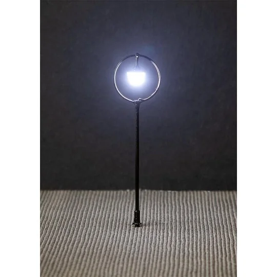 Faller_180205-Faller 180205 Eclairage, Réverbère de parc LED, lampe boule suspendue 7.5cm, avec LED