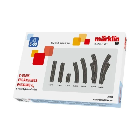 Marklin 24904 Coffret de voies complémentaire C4, voie C Marklin Marklin_24904 - 1 MARKLIN_24904-Marklin 24904 Coffret de voies complémentaire C4, voie C