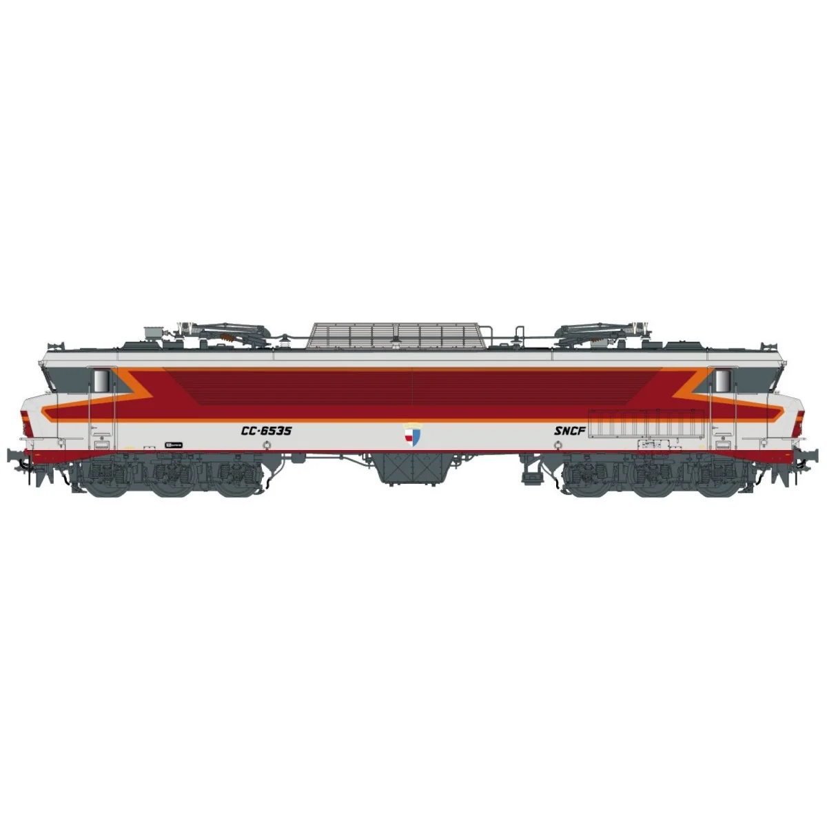 LS Models 10331S SNCF CC 6535 electric locomotive, metallic grey, A...