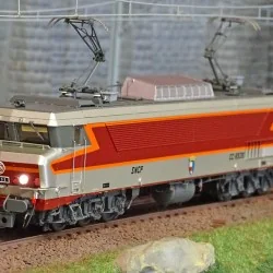 Ls Models 10331S Locomotive électrique CC 6535 SNCF, gris métallisé, livrée Arzens, logo Beffara, Lyon-Mouche, Digital sonore Ls