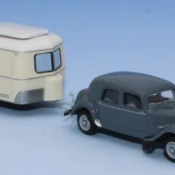 SAI 6109 Citroën Traction 11B 1952, heather grey with Eriba caravan...
