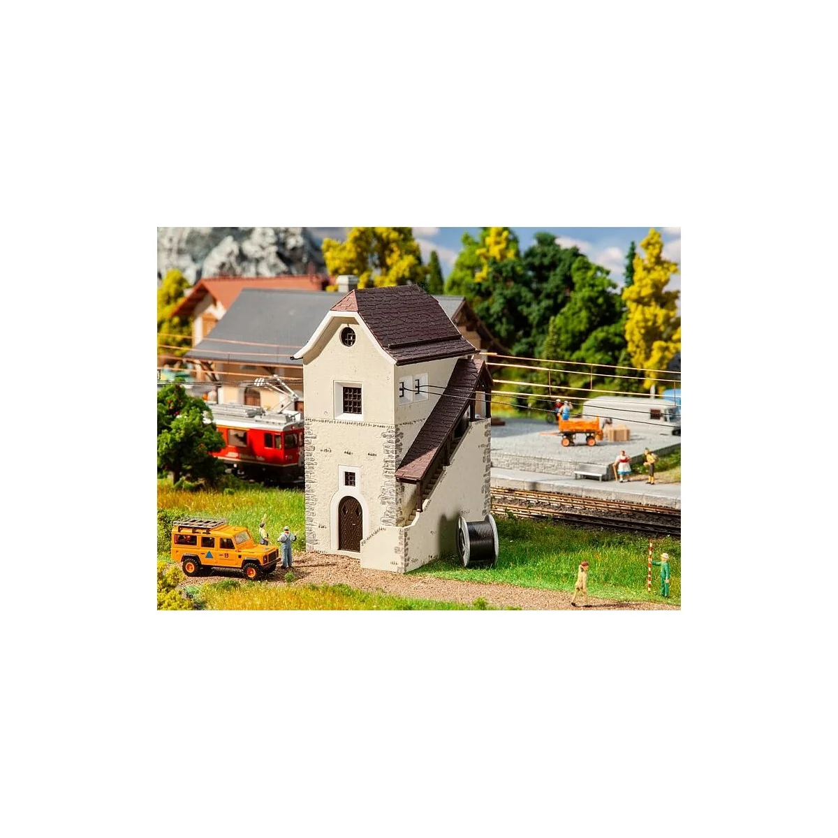 Faller 120269 Model Kit, Zernez Switching Building - Faller_120269
