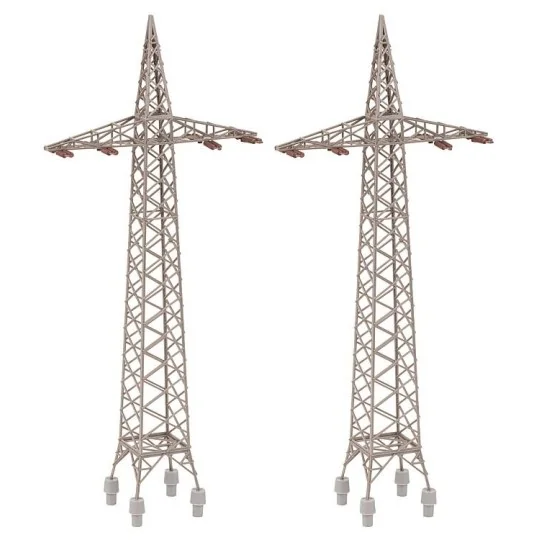 Faller_120377-Faller 120377 Model Kit, 2 Traction Network Pylons