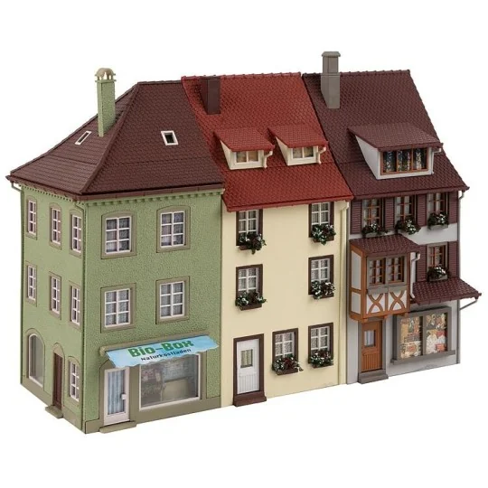Faller_130708-Faller 130708 Maquette, 3 Maisons provinciales