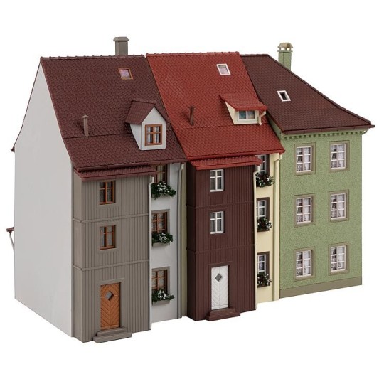 Faller_130708-Faller 130708 Maquette, 3 Maisons provinciales